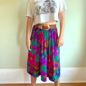 Vintage, floral, skirt